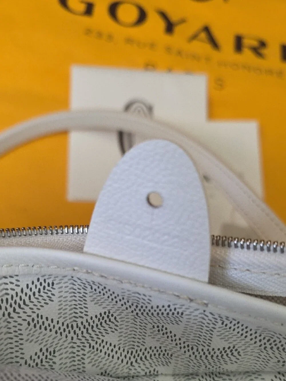 New Goyard Artois White  Cream Tote Bag